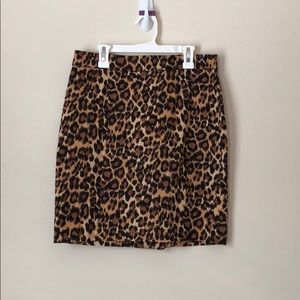 Leopard print skirt